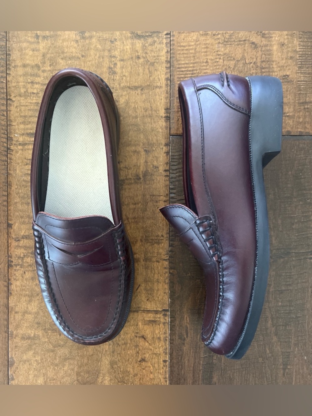 Rockport Burgundy leather classic penny loafers sz 7.5